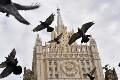 Журналистам показали новый шпиль здания МИД России