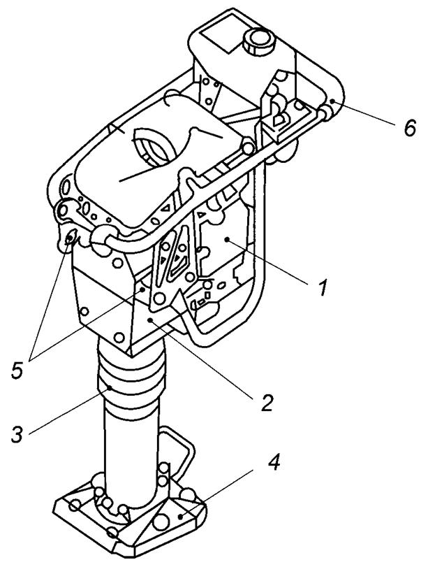 Чертеж трамбовки электрической