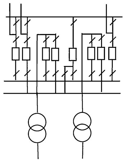 Схема 10 1 одна секционированная выключателем система шин