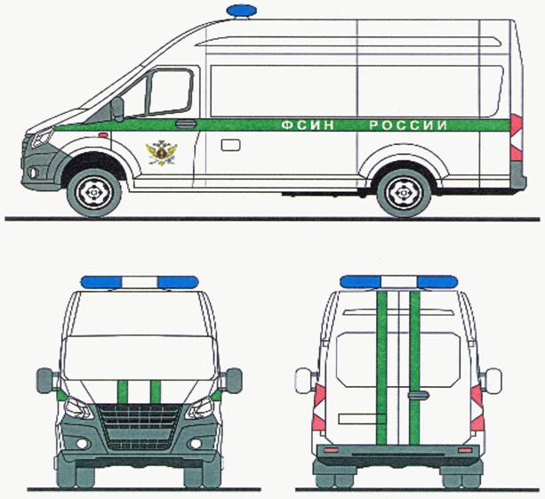 Цветографическая схема пожарного автомобиля